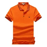 nouveaux t shirts burberry multicolors hombreches courtes right logo orange